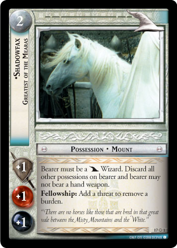 Shadowfax, Greatest of the Mearas (O)